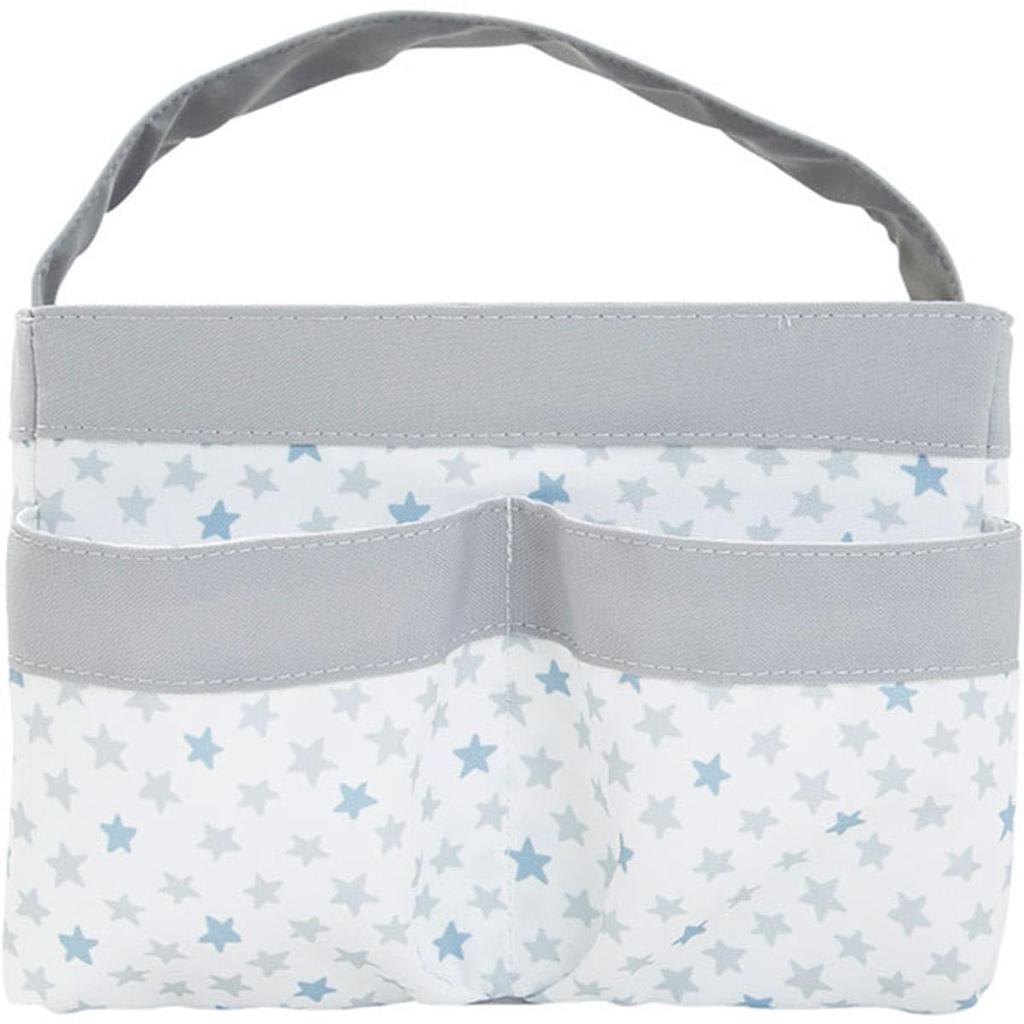 Nitori Organizer Star 29cm Wide x Deep x 18cm 7910419 Basket, Blue, 24.5cm High,