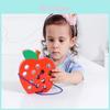 Holzinsekten essen Äpfel und Wassermelonen Fädelspielzeug für die Früherziehung