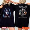 KISS Tričko Ace Frehley, Vzpomínky 1951-2025 Tričko s podpisem - Vícebarevné, S-5XL Unisex Tričko