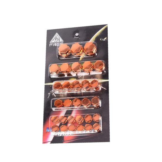 30Pcs Motorcycle Scooter Screw Nut Bolt Caps Cover Decor Motorbike Ornament