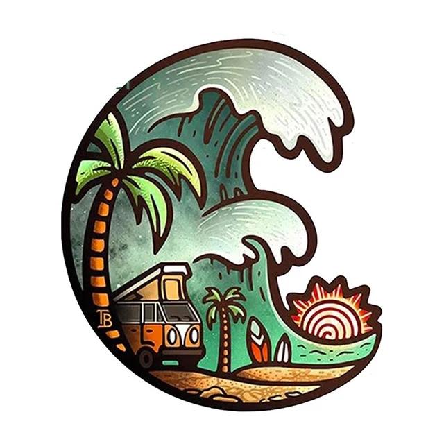 

Наклейка «Break Away Today Vanlife» на вінілову наклейку автомобіля Водонепроникна прикраса Автомобільні наклейки H-13cm-Longest Side