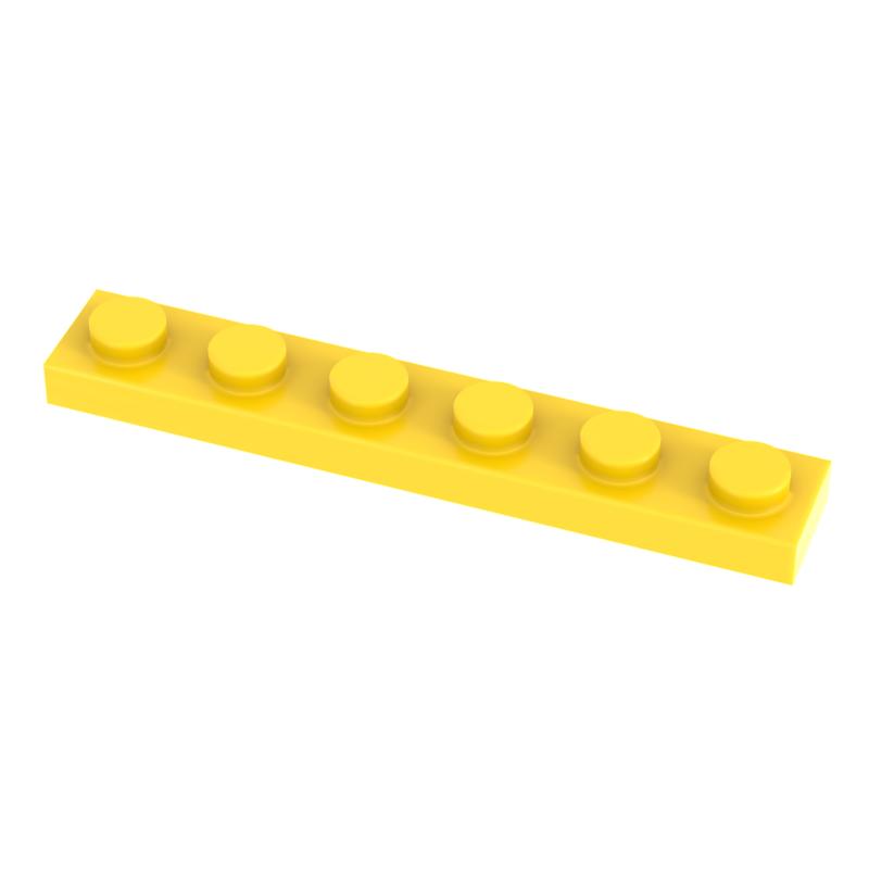[Funbrick] 50&100&200PCS Plate 1x6 3666 Compatible with Famous Brand Building Block Classic Building Blcok Toys MOC DIY