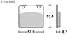 KITACO SBS Brake Pad 577HF Ceramic GSX-R250/400/750/1100 etc. 777-0577000