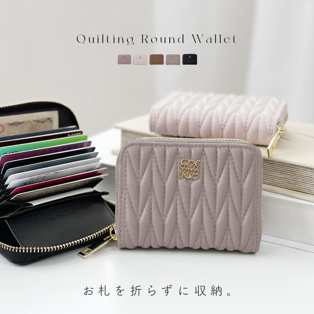 Mini Large Card Coin Wallet, Bifold, Capacity, Case, Accordion-Style, Slim, Purse, Compact, Small, Women's (Pink)