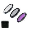 Professional UV CPL Polarizer FLD Photo Photography Filter Kit for SLR Camera