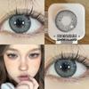 Mill Creek 2PCS Cosmetic Contact Lenses 14.2MM Iris 4 Color Contact Lenses Comfort Soft Natural Cool Eye Yearly Use Beauty Pupli 0 Grade