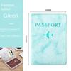 PU Leather Marble Grain PU Card Case Travel Accessories Passport Protective Cover Passport Holder