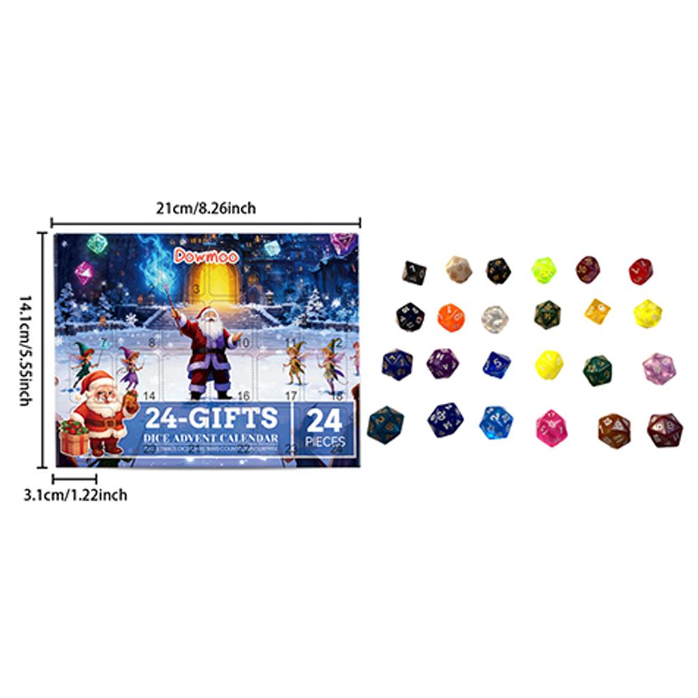 Weihnachts Adventskalender Würfelbox Fügt Magie zu Ihrem Weihnachts Countdown hinzu. Einzigartiges Geschenk für TTRPG-Enthusiasten