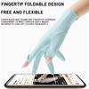 Loogdeel Upf50+ Sunscreen Breathable Fashion Driving Running Gloves Cold Ice Silk Bike Thin Silicone Anti-Uv Gloves Women Men