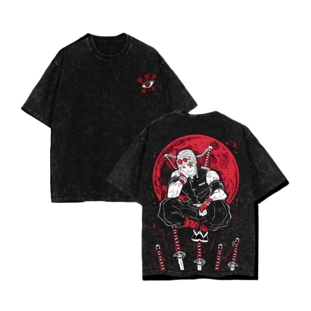 

Summer Y2K Anime Print Casual Top Retro Kamisama No Horimiya Washed T-shirt Suitable for Daily Wear Street Style. 2XL