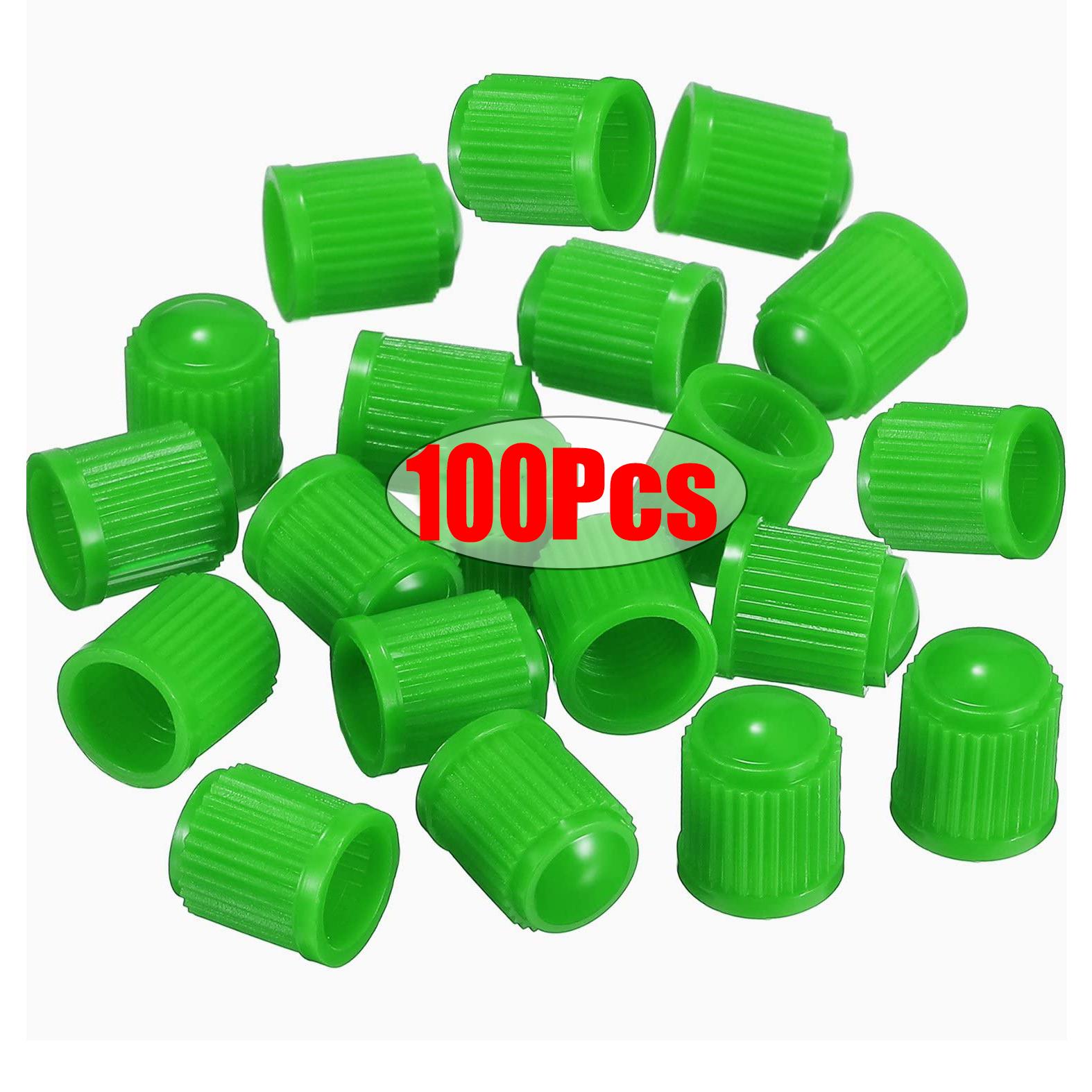 

Колпачки для автомобильных вентилей шин 100 шт. Колпачки для вентилей шин мотоцикла велосипеда Пластиковый пылезащитный чехол для штока шины Колпачки для вентилей шин Аксессуары для автомобиля