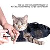Cat Grooming Bag, Oxford Cloth Pet Bathing Restraint Bag with Front & Rear Zippers, Handles & Hanging Hook, 46x24cm Cat Restraint Bag for Bathing,