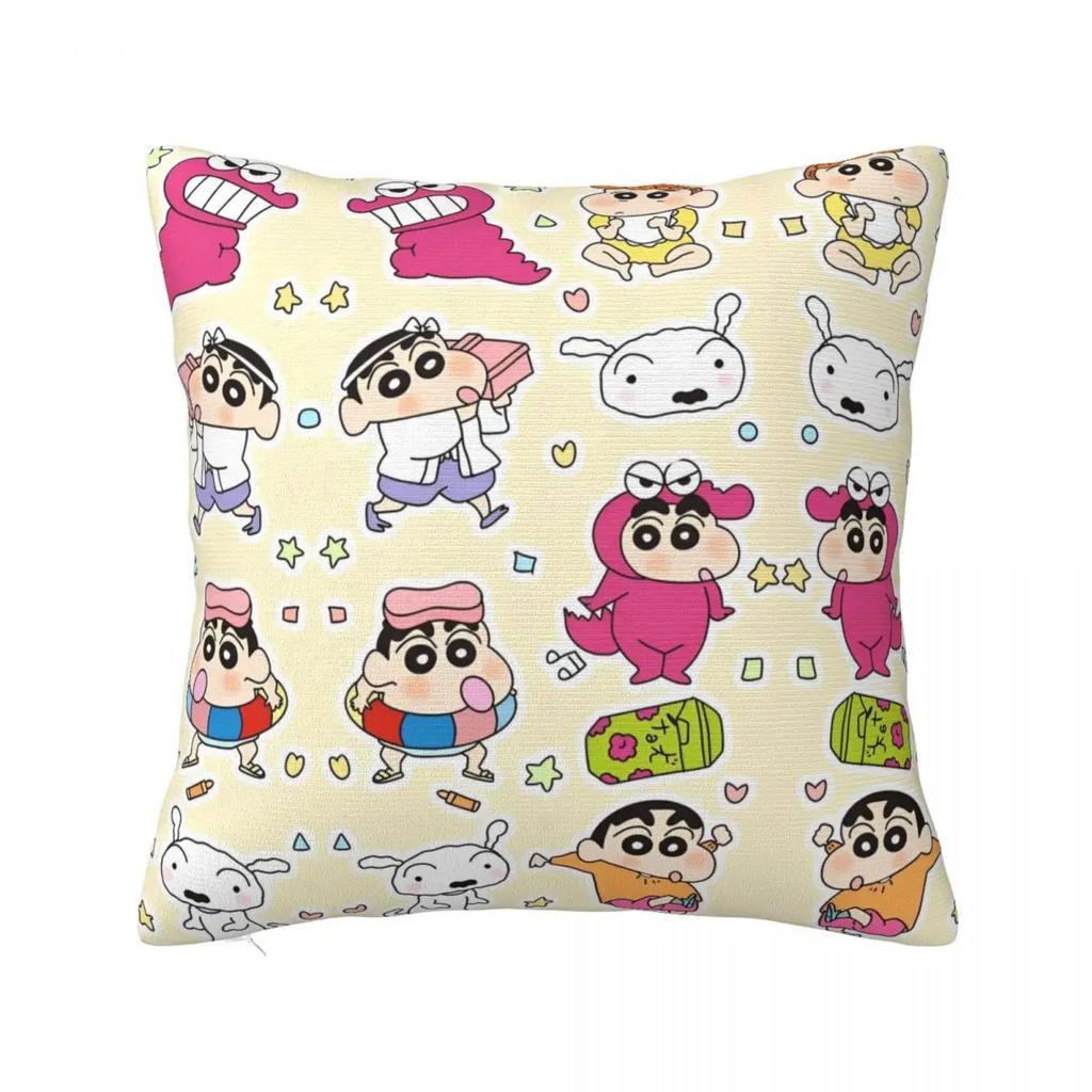 Cartoon Throw Pillow Covers Living Room Decoration Printed Sofa Cushion Cover Polyester Soft Pillowcase