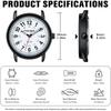 PINDOWS Women's Analog Quartz Watch Unisex Military Time Display 30m Water Resistant Luminous Dial