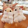 Cute Hamster Keychain Pendant Backpack Small Hanging Ornament School Bag Doll Hamster Chain Doll Plush Toy