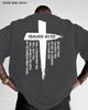 Christian Cross and Bible Verse Graphic Tee for Unisexs Clothing Unisexs Breathable Cotton Perfect for Summer Casual Streetwear