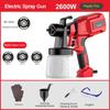 2600W Household Small Rechargeable Paint Sprayer High Power Spray Painting Power Tool Cordless Electric Spray Gun