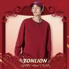TonLion Men's Casual Round Neck Sweatshirt