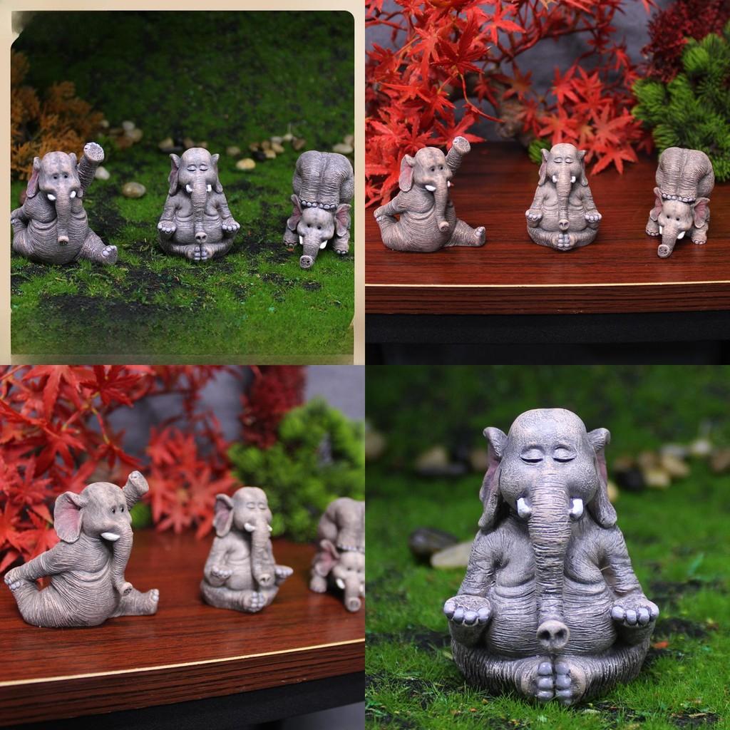 Model Elephant Simulated Tabletop Figurine Micro Landscape Decoration Garden