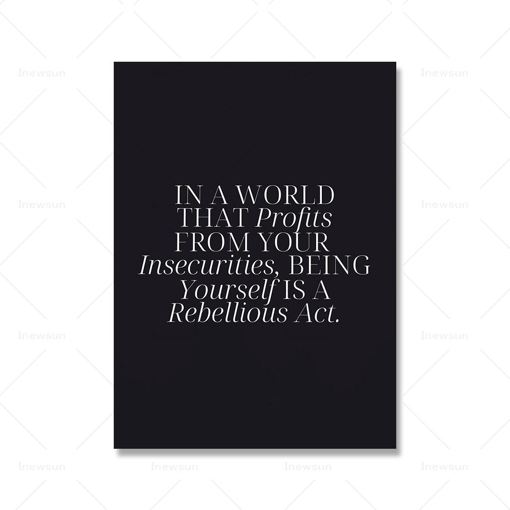 Смешная вдохновляющая цитата винтажный абстрактный феминизм искусство холст картины постеры и принты настенные картины для декора гостиной 21x30cm No Framed