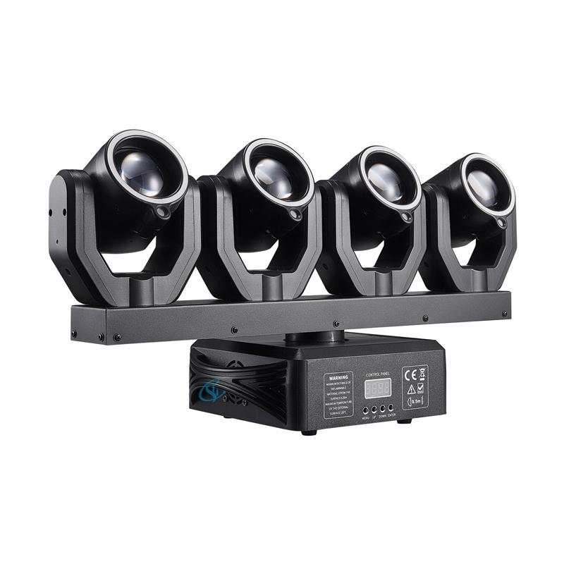 Four Head Full Color Beam Moving Head Light LED 150W RGBW DMX Controller Stage Laser Effect Light For Disco Party Wedding