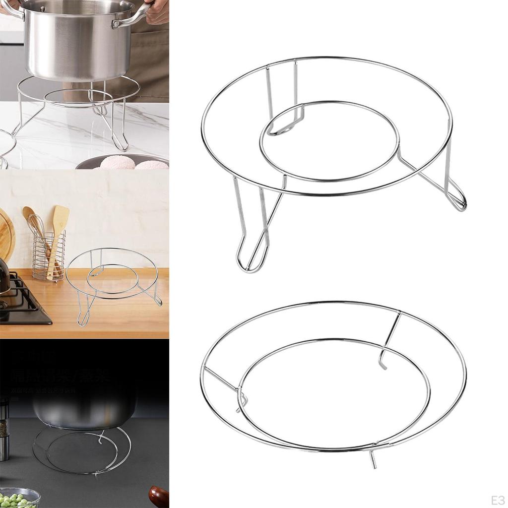 Robuster Dampfgarer aus Edelstahl für einfaches Kochen und Camping