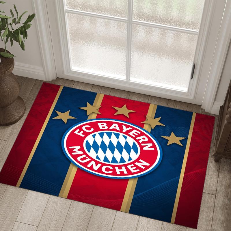 Tappeto in velluto di cristallo con design Bayern Monaco Accogliente Non?Tappeto Stampato Antiscivolo per Camera da Letto Soggiorno Ingresso
