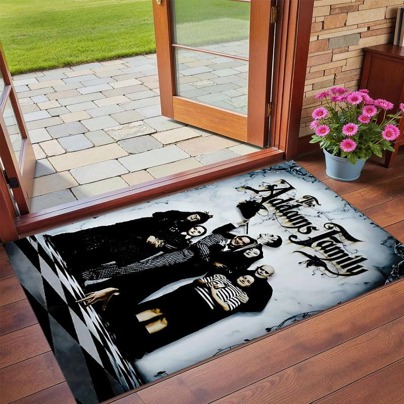 Crystal Velvet Rug Soft Non Slip Indoor Floor Mat Home DecorThe Addams Family
