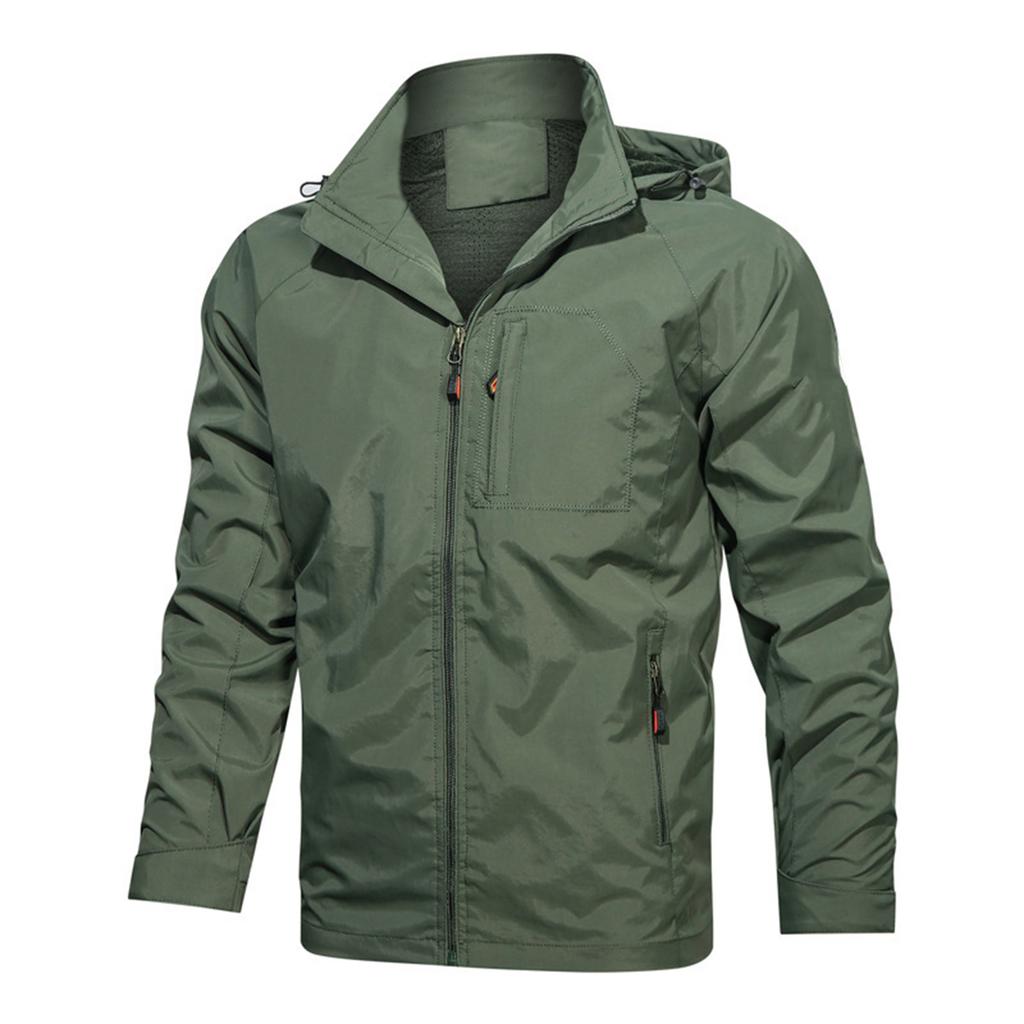 Men's Outdoor Lightweight Breathable Jacket Waterproof Windproof Casual Jacket