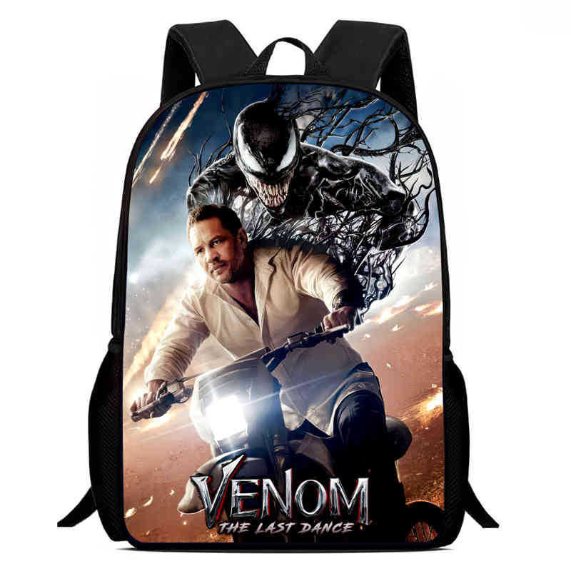 Venom 3 After a Dance Anime Backpack Student School Bag Computer Bag