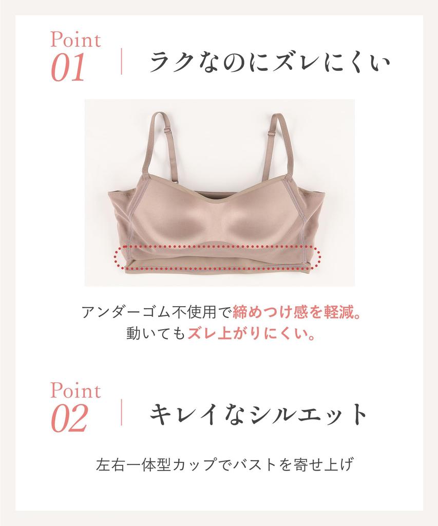 Wireless Easy To Beautiful Bust Smooth and Synchro Half Bra Fits Up To Plus BL Wing/Wacoal Bra, Wear, Silhouette, Comfortable, Top, Top, 3L, Sizes,