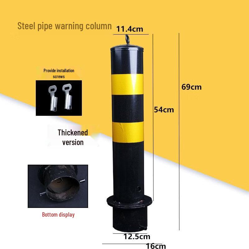 Galvanized Steel Parking Barrier Post