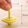 Funny Multi-color Children Kid Gift Rotate Wooden Hand Spinning Toy Spinning Top