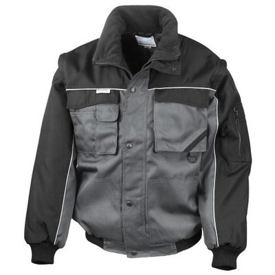 Mens Heavy Duty Zip-off Sleeves Pilot Jacket
