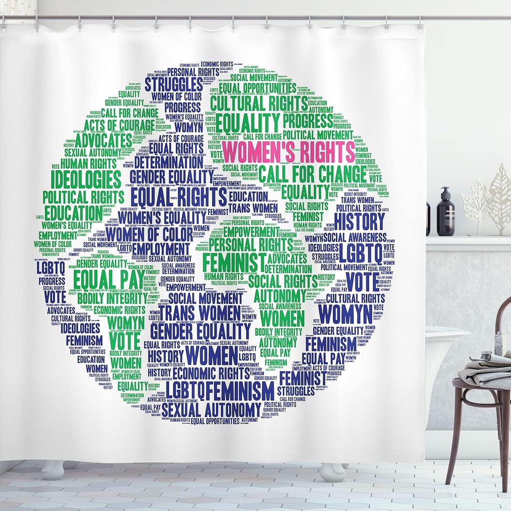 Teal Shower Curtain,Retro Arrow Pattern In Horizontal Line Heading To Opposite Directions Art Print, Cloth Fabric Bathroom Decor