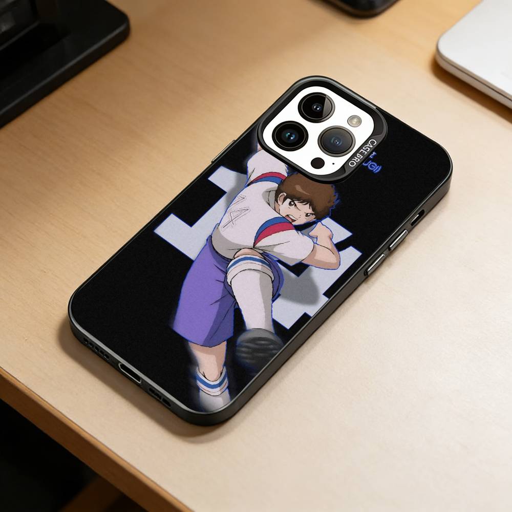C-Capitán Tsubasa A-Anime Funda para Teléfono Para iPhone 17,16,15,14,13,12,11 Plus,Pro Max,XS,Funda Colorida Plateada Negra