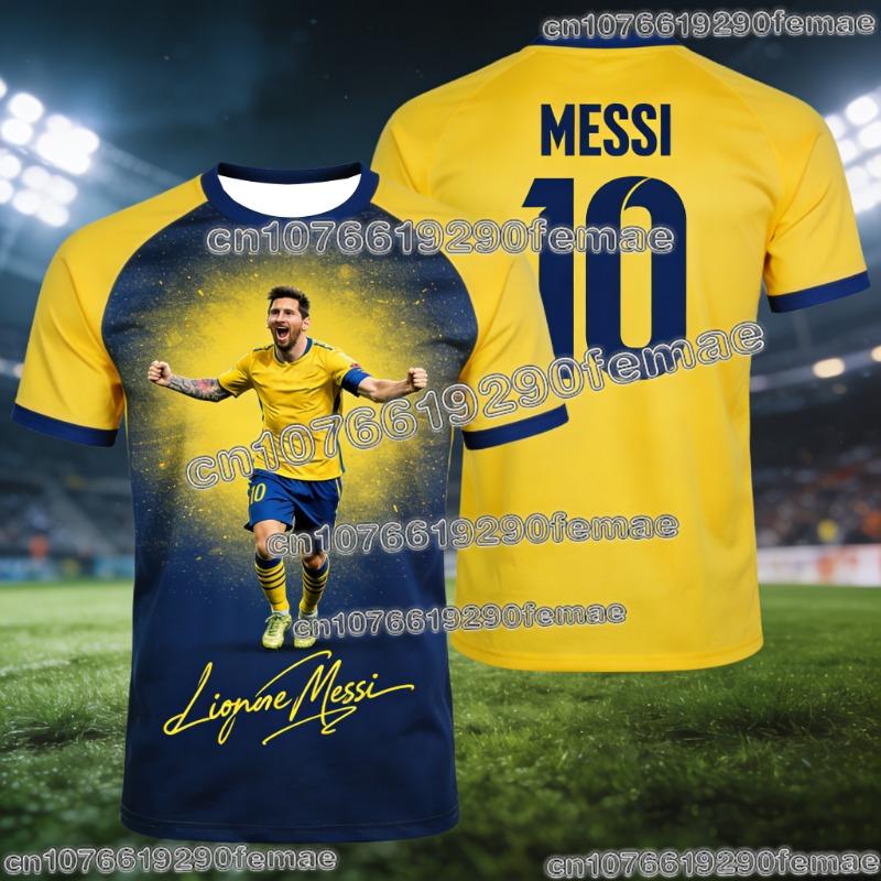 Messi #10 AI Soccer Jersey for Kids and Adults Stylish and Breathable