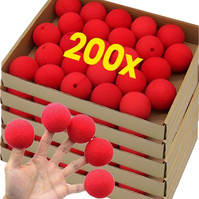 100/1 Stück Roter Schwammball Schaumstoffschwamm Rote Lustige Clownsnase Lustige Zirkusaufführung Party Halloween Dekoration Make-up Requisiten