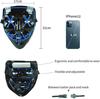 LED Halloween Masque, Upgrade LED Purge Mask Lumineux Dans le Noir, Masque d'horreur avec 3 Modes d'éclairage pour Halloween,Bleu