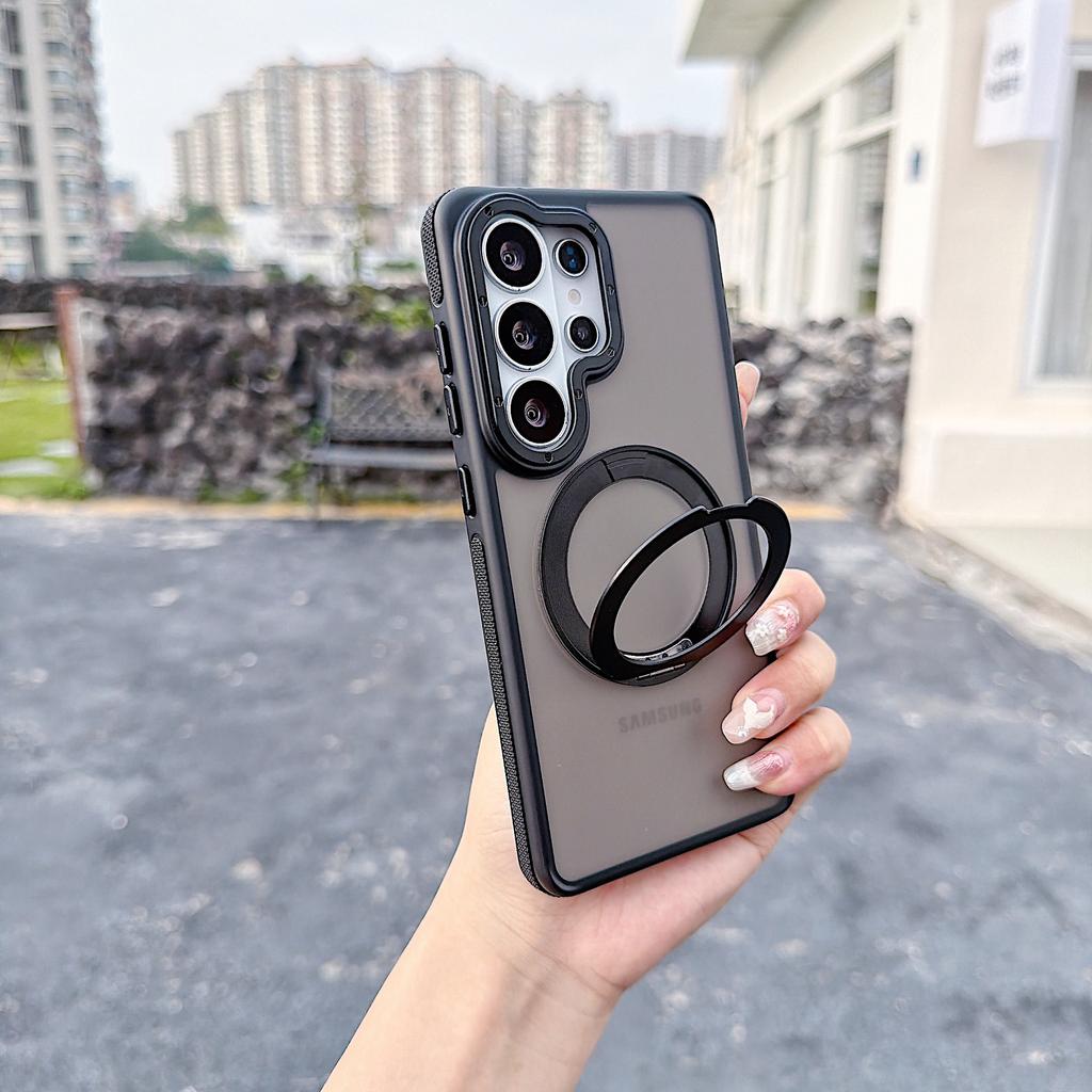 Applicable To Samsung S26Ultra Xuncai Magnetic Mobile Phone Case S25Ultra Rotating Magnetic Bracket S24U Protective Case