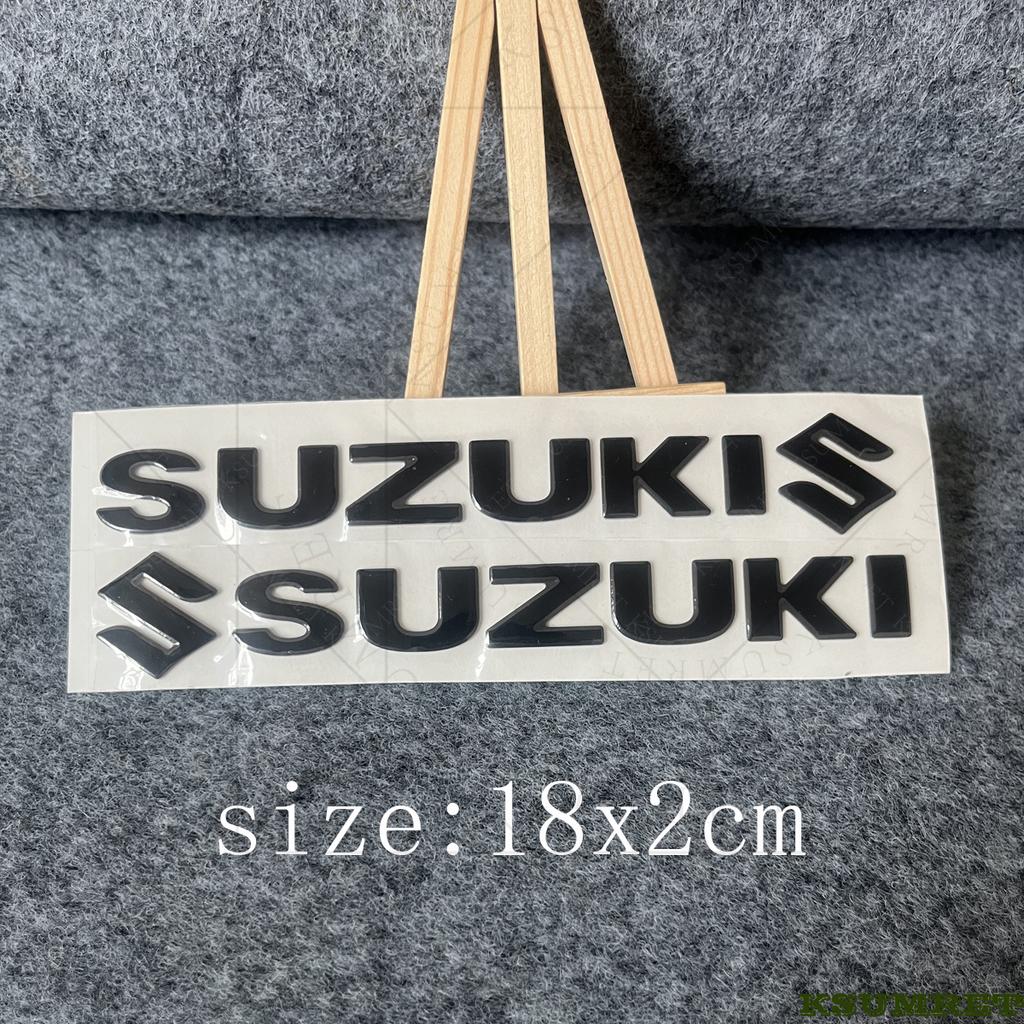 For Suzuki Motorcycle Sticker 3D Tank Decals Logo Emblem