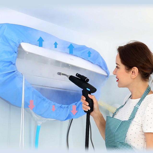 Universal Wall-Mounted Air Conditioner Cleaning Kit with Water Collection Bag