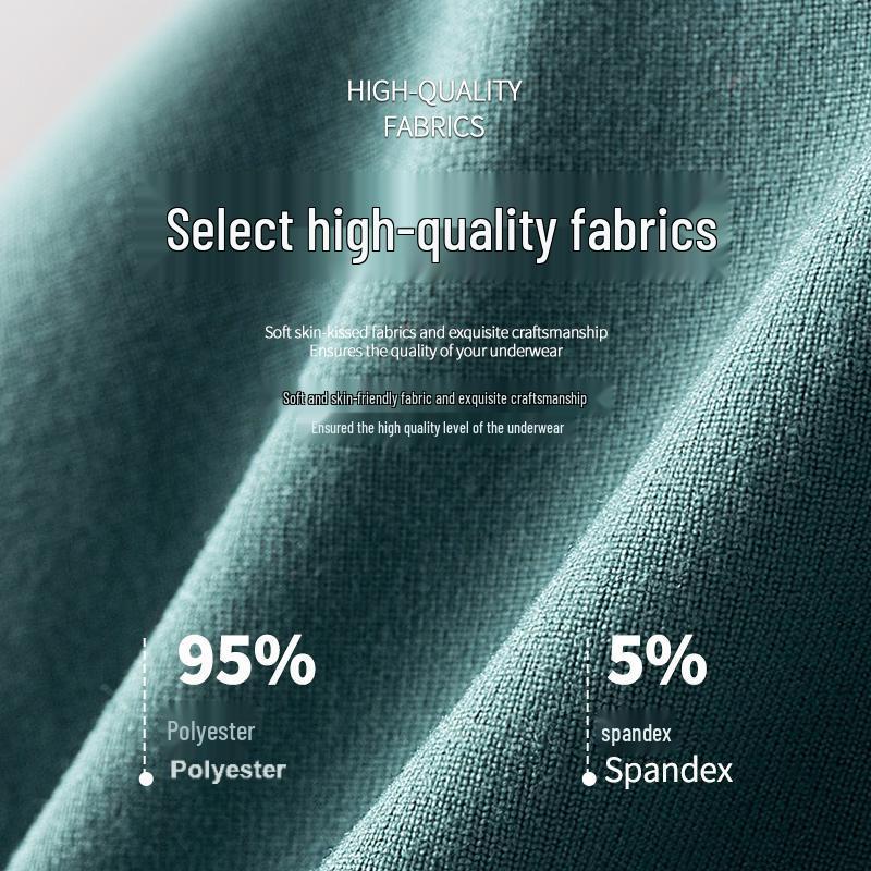 Męskie bezszwowe bokserki mid-waist z czarną technologią, antybakteryjne z grafenem, wygodny krój