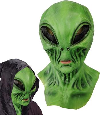 Green Skin Alien Latex Mask
