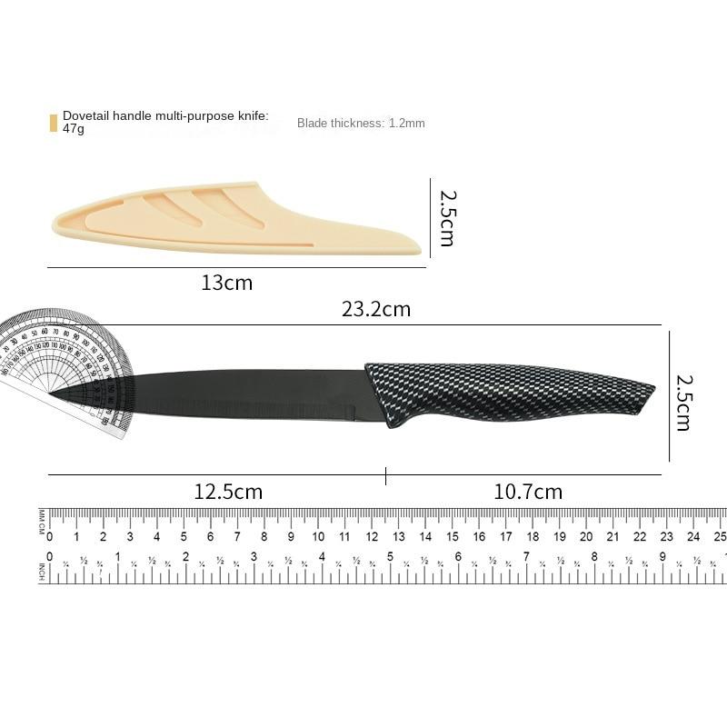 TIHUAT Nátěrová barva na nůž na ovoce, kuchyňské potřeby na potah rybinovité mřížky na kuchyňské nože