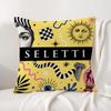 Brand Seletti Cushion Cover Natural Linen Pillowcase Set AllinOne Decor Cushion Cover for Sofa Bedroom Chair