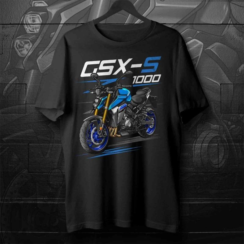 2025 Summer Cotton Round Neck Short Sleeves for  Women Suzuki GSX-S1000 2021-2024 - Motorcycle T-Shirt for Street Riders