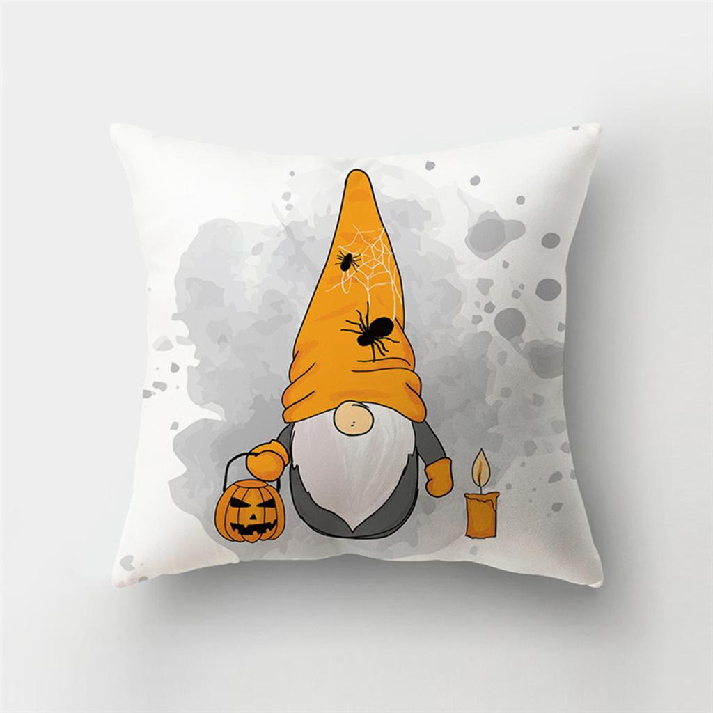 Halloween Theme Horror Pumpkin Print Pattern Cushion Cover Home Living Room Sofa Decoration Polyester Zipper Pillow Pillow Cover