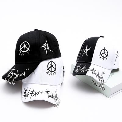 Men Women Baseball Cap with Ring Hip Hop Fashion Pattern Hat Street Travel Caps Designer Hats