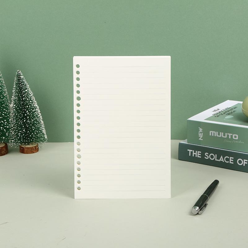 A5 B5 Line Grid 20Holes Loose-Leaf Notebook Refill Spiral Binder Paper Index Inside Page Dot Grid Blank Connell Stationery
